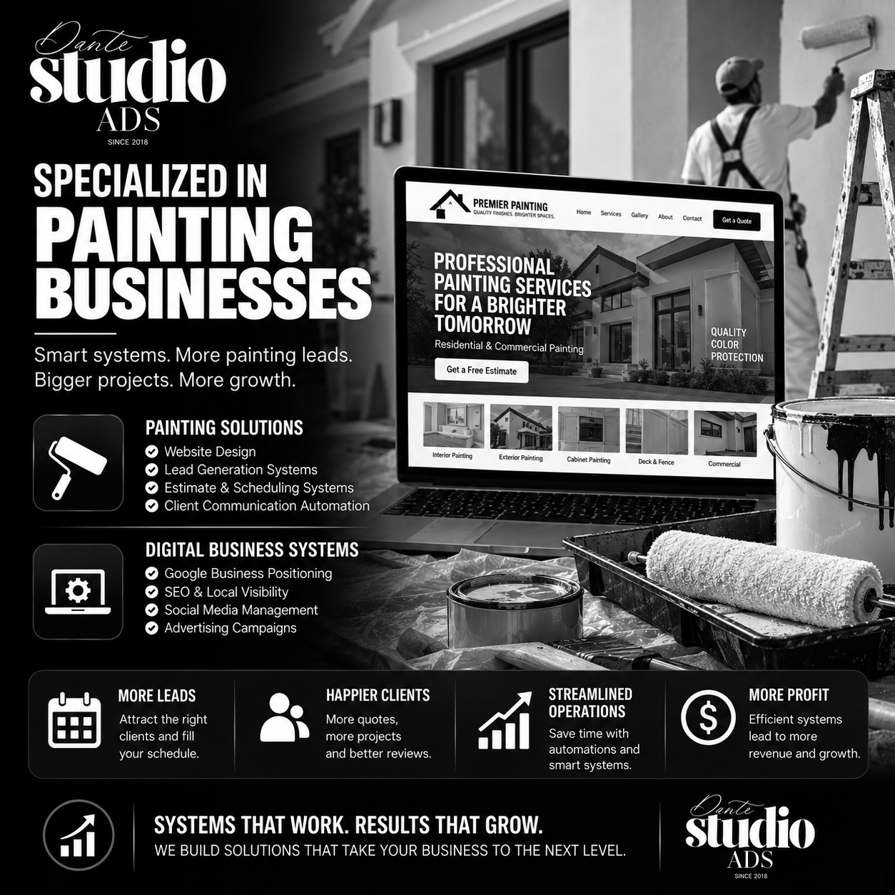 Dante Studio ADS specialized business system showcase 8